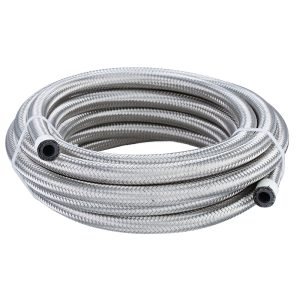 AN4 AN6 AN8 AN10 AN12 AN16 stainless steel Braided Rubber Fuel Line Oil Hose for Racing Street Vehicles