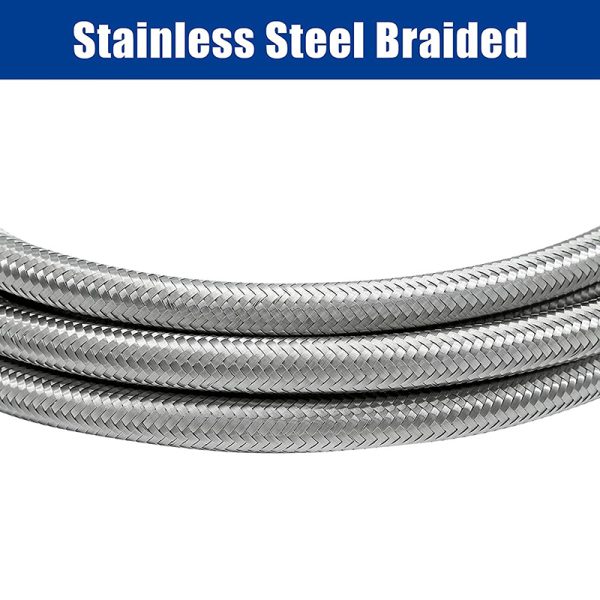 car stainless steel braided ptfe fuel line an6 an8 an10 an12