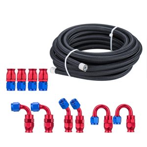 nylon braided ptfe fuel line kit an8
