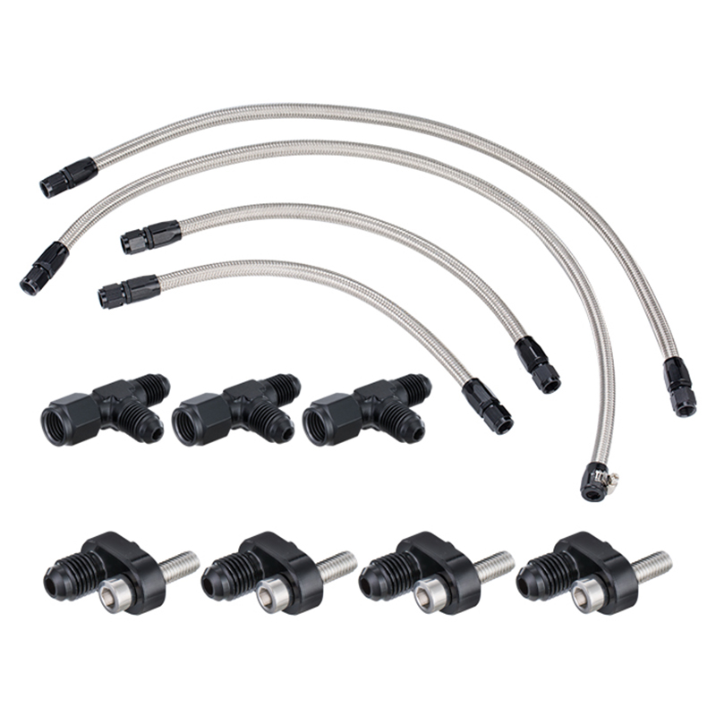 ss braided rubber steam vent hose kit for LS