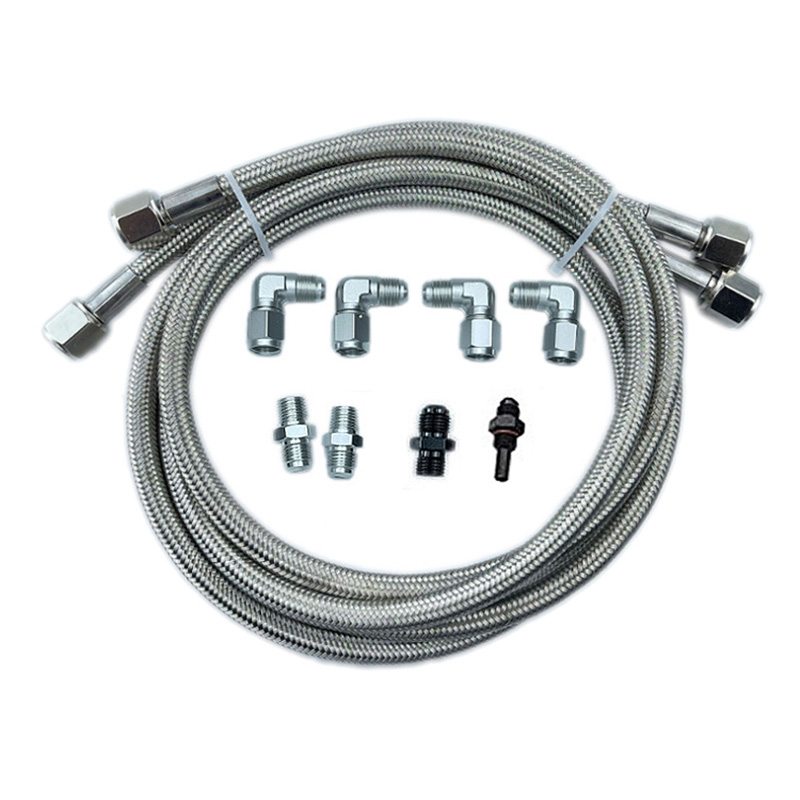 stainless steel braided transmission oil cooler kit