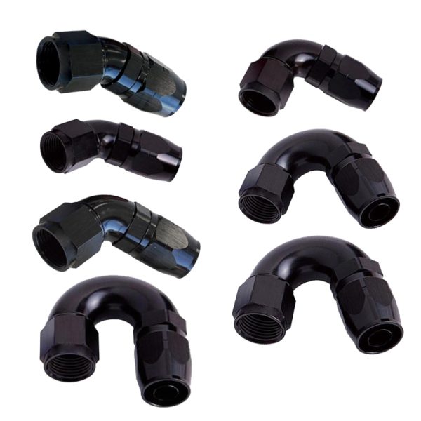 Aluminum AN6 AN8 AN10 AN12 AN16 Full Flow Swivel Fitting for Fuel Line